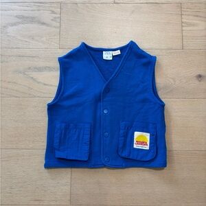 Zara toddler blue vest, size 4-5 years
